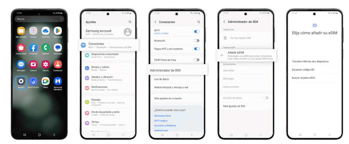 Samsung y eSIM ¿En qué modelos funciona y cómo activarlo